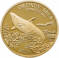 купить Северная Корея 20 вон 2001 год Косатка