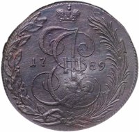 купить 5 копеек 1789 КМ в слабе NGC AU DETAILS