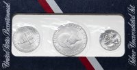 купить США набор монет 1976 S "200 лет Независимости США" (3 монеты в запайке)