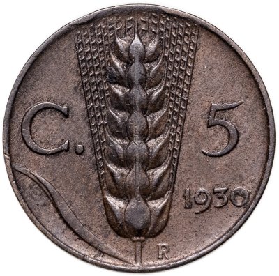 купить Италия 5 чентезимо (centesimo) 1930