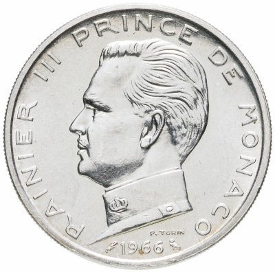 купить Монако 5 франков (francs) 1966
