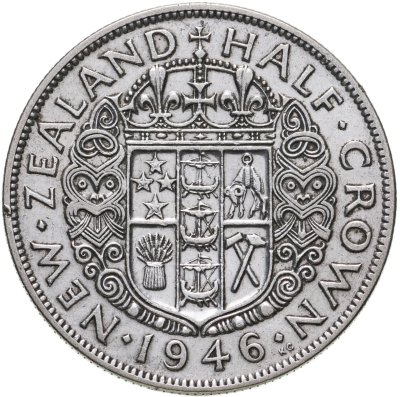 купить Новая Зеландия 1/2 кроны (crown) 1946