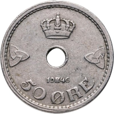купить Норвегия 50 эре (ore) 1946