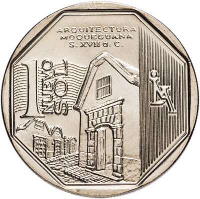 купить Перу 1 новый соль 2015 "Богатство и гордость Перу - Мокегуанская архитектура "
