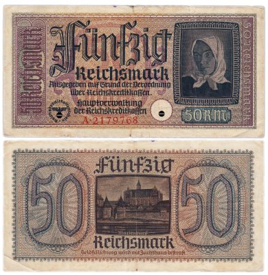 купить Германия 50 марок 1940-1945 год (Pick R140(1) Оккупационные территории)