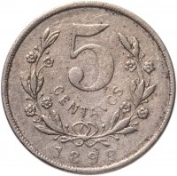 купить Никарагуа 5 сентаво 1899
