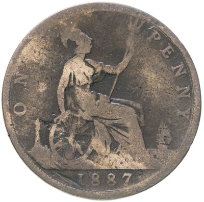 купить Великобритания 1 пенни (penny) 1887