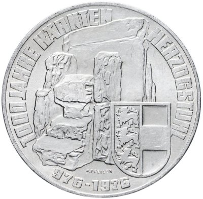купить Австрия 100 шиллингов (shillings) 1976 "1000 лет Каринтии"