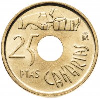 купить Испания 25 песет (pesetas, ptas) 1994 "Канарские острова"