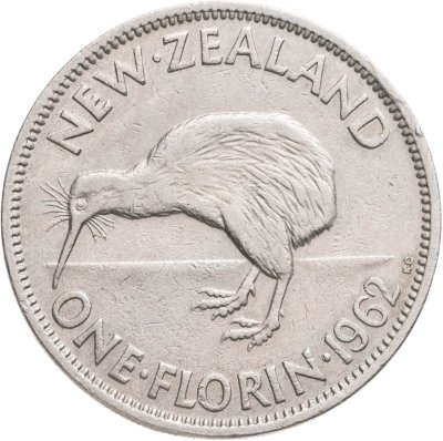 купить Новая Зеландия 2 шиллинга (florin, shillings) 1962