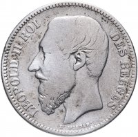 Купить Бельгия 2 франка 1867
