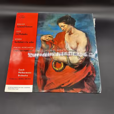 купить Пластинка "Берлиоз, Лист, Вебер, Римский-Корсаков. Оркестр Чешской филармонии", композитный материал, Чехословакия, 1964 г.