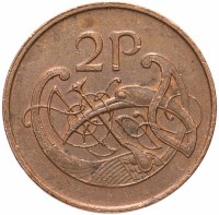 купить Ирландия 2 цента 1971-2000, случайная дата
