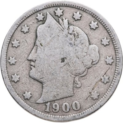 купить США 5 центов (cents) 1900 Liberty Nickel