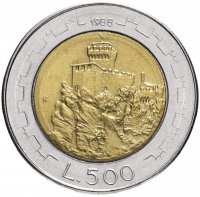 купить Сан-Марино 500 лир 1988 "Укрепления"