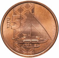 купить Вануату 5 вату 2015 Традиционное каноэ