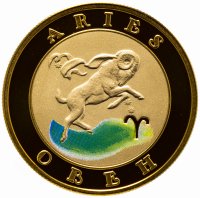 купить Армения 10000 драмов 2009 "Знаки Зодиака - Овен" в футляре с сертификатом