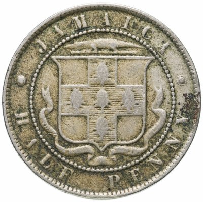 купить Ямайка (колония Великобритании) 1/2 пенни 1885