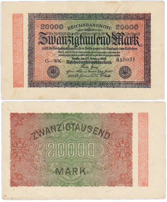 купить Германия 20000 марок 1923 P-85