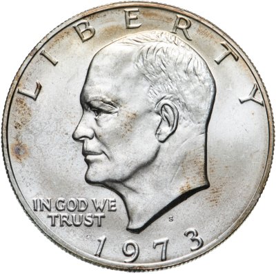 купить США 1 доллар 1973 "Эйзенхауэр серебряный доллар"