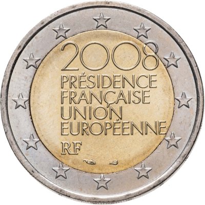 купить Франция 2 евро 2008 "Председательство Франции в Европейском Союзе"