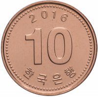 купить Южная Корея 10 вон (won) 2006-2019