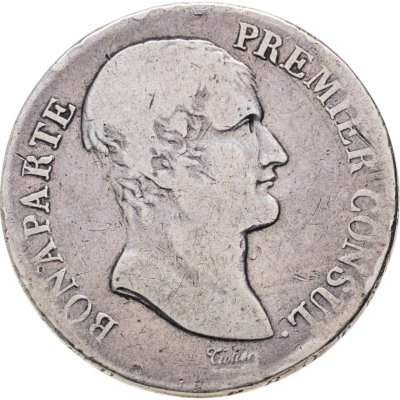 купить Франция 5 франков (francs) 1802 Наполеон I Бонапарт