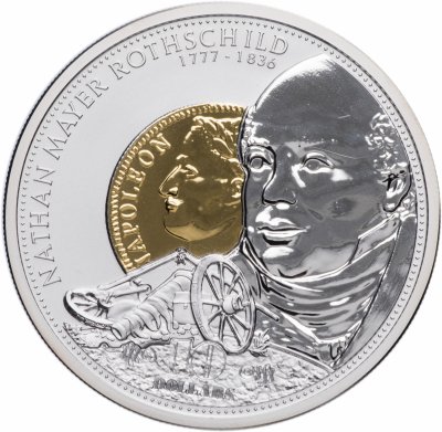 купить Острова Кука 10 долларов 2008 "Знаменитые предприниматели мира - Натан Майер Ротшильд"