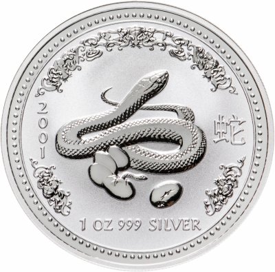 купить Австралия 1 доллар 2001 « Восточный календарь.Год-Змеи»