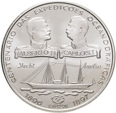 купить Португалия 1000 эскудо (escudos) 1997 "100 лет океанографическим экспедициям"