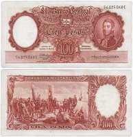купить Аргентина 100 песо 1957-1968 (Pick 272(6)