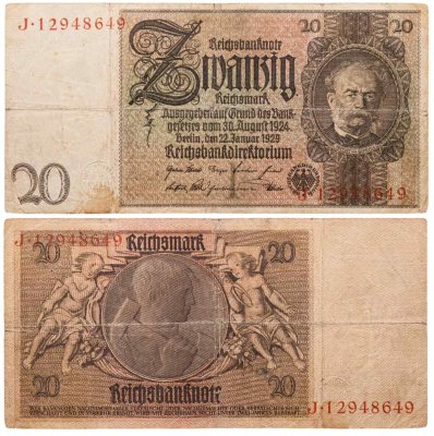 купить Германия 20 марок 1929