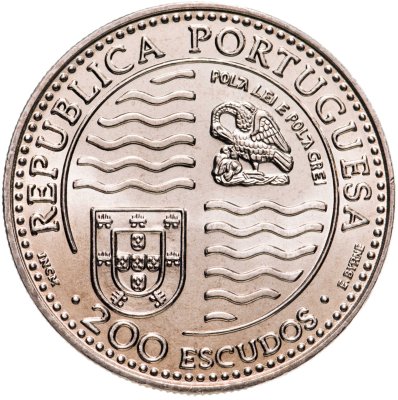 купить Португалия 200 эскудо (escudos) 1995 "500 лет со дня смерти Жуана II"