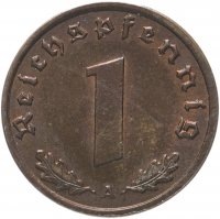 Купить Германия (Третий Рейх) 1 рейхспфенниг 1939 "А"