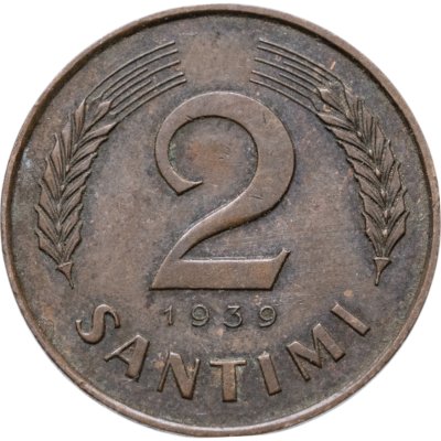 купить Латвия 2 сантима (santimi) 1939