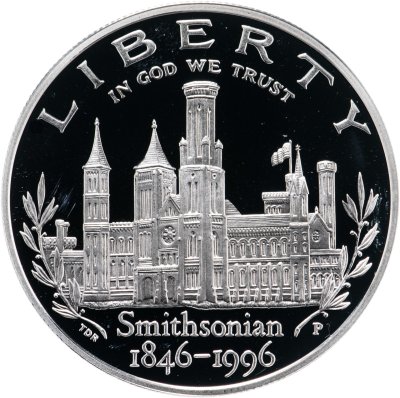 купить США 1 доллар 1996 "150 лет Смитсоновскому институту"