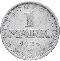 купить Германия (Веймарская Республика) 1 марка 1924 A