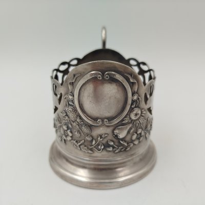 купить Подстаканник "Подарочный", мельхиор (медь-никель), Киевский завод столовых приборов и посуды им. Дзержинского (ЗiД, ЗиД), СССР, 1950-1960 гг.