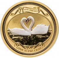 купить Острова Кука 25 долларов (dollars) 2008 "Любовь драгоценна", в подарочном футляре