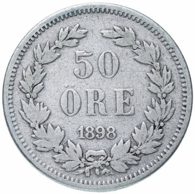 купить Швеция 50 эре 1898