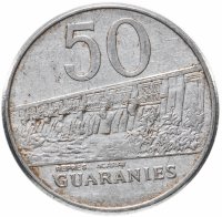 Купить Парагвай 50 гуарани (guaranies) 1986