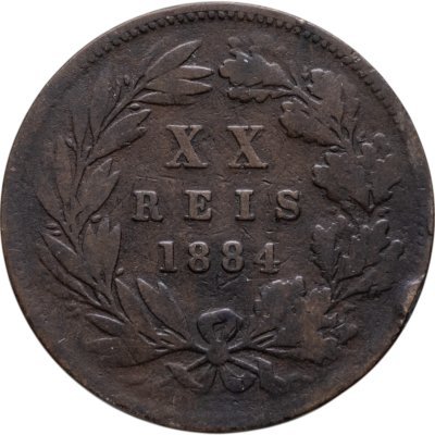 купить Португалия 20 реалов (рейс, reis) 1884