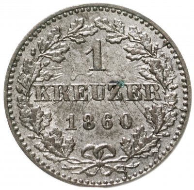 купить Франкфурт 1 крейцер 1860