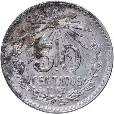 купить Мексика 50 сентаво (centavos) 1943