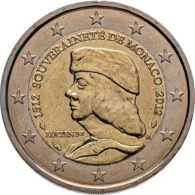 купить Монако 2 евро 2012 "500 лет независимости" в капсуле