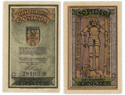 купить Германия (Саксония: Гернроде) 50 пфеннигов 1921