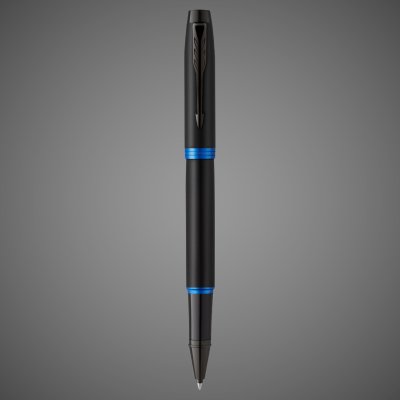 купить Ручка-роллер Parker IM Vibrant Rings Flame Blue, стержень:Fblk, в подарочной упаковке., Лаки и смолы: лак, латунь, 2026 г.