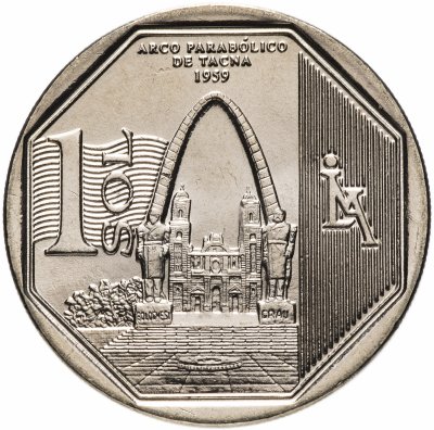 купить Перу 1 соль 2016 Параболическая арка в Такне