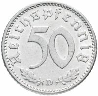 купить Германия (Третий Рейх) 50 рейхспфеннигов (reichpfennig) 1935 D