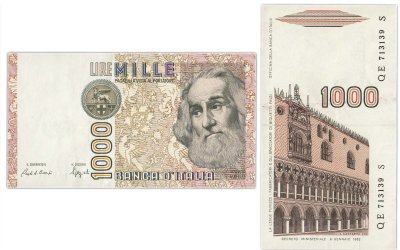 купить Италия 1000 лир 1982 (Pick 109b)
